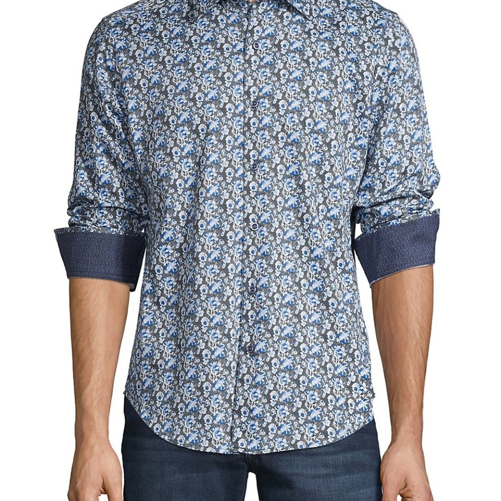 🆕 Robert Graham Chaprice Floral Button Down Shirt
